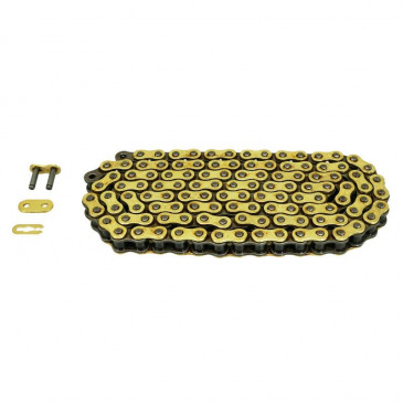 CHAIN FOR MOTORBIKE- AFAM 428 134 LINKS REINFORCED GOLD - -(A428R1-G 134L)