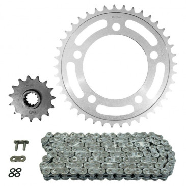 KIT CHAINE ADAPTABLE HONDA 500 CBR R 2013>2017, CBR RA 2013>2020 520 15x41 (DIAM COURONNE 112/138/12.5) (DEMULTIPLICATION ORIGINE) -AFAM- 5400598030246