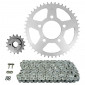 KIT CHAINE ADAPTABLE HONDA 750 XRV AFRICA TWIN 1990>1992 525 16x46 (DIAM COURONNE 80/110/12.5) (DEMULTIPLICATION ORIGINE) -AFAM- 5400598031311