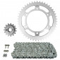 KIT CHAINE ADAPTABLE HONDA 600 XLV TRANSALP 1987>1988 525 15x47 (DIAM COURONNE 130/150/10.5) (DEMULTIPLICATION ORIGINE) -AFAM- 5400598030673