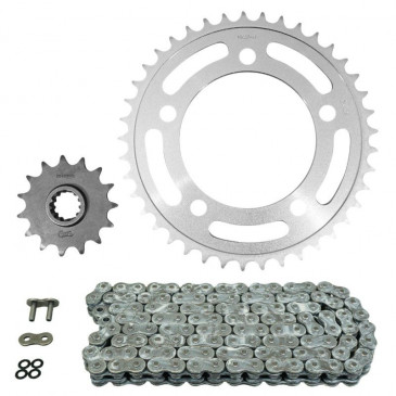 KIT CHAINE ADAPTABLE HONDA 500 CB F ABS 2013>2021 520 15x41 (DIAM COURONNE 112/138/12.5) (DEMULTIPLICATION ORIGINE) -AFAM- 5400598030222