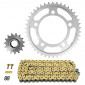 KIT CHAINE ADAPTABLE HONDA 650 CB F 2014 525 15x42 (DIAM COURONNE 112/138/12.25) (DEMULTIPLICATION ORIGINE) -AFAM- 5400598030765