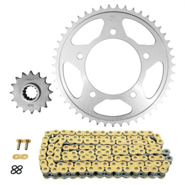 KIT CHAINE ADAPTABLE HONDA 1000 XL VA VARADERO ABS 2004>2012 525 16x47 (DIAM COURONNE 112/138/12.25) (DEMULTIPLICATION ORIGINE) -AFAM- 5400598031731