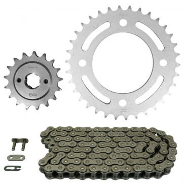 KIT CHAINE ADAPTABLE HONDA 500 CB F 1975>1977, CB 1975>1977 530 17x34 (DIAM COURONNE 94/124/10.5) (DEMULTIPLICATION ORIGINE) -AFAM- 5400598030154