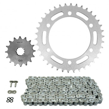 KIT CHAINE ADAPTABLE KAWASAKI 750 ZR7 1999>2004 525 16x38 (DIAM COURONNE 120/140/10.5) (DEMULTIPLICATION ORIGINE) -AFAM- 5400598040825