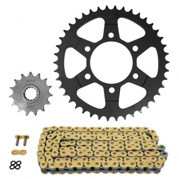 KIT CHAINE ADAPTABLE KAWASAKI 900 Z900 RS 2018>2020, Z RS ABS 2018>2020 525 15x42 (DEMULTIPLICATION ORIGINE) -AFAM-