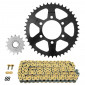 CHAIN AND SPROCKET KIT FOR KAWASAKI 900 Z/ZR 2017>2019, Z/ZR ABS 2017>2020 15x44 (OEM SPECIFICATIONS) -AFAM-