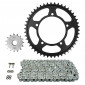 KIT CHAINE ADAPTABLE SUZUKI 650 DL V STROM ABS 2007>2022 525 15x47 (DIAM COURONNE 120/140/10.25) (DEMULTIPLICATION ORIGINE) -AFAM- 5400598038181