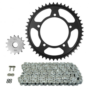 KIT CHAINE ADAPTABLE SUZUKI 650 DL V STROM ABS 2007>2022 525 15x47 (DIAM COURONNE 120/140/10.25) (DEMULTIPLICATION ORIGINE) -AFAM- 5400598038181