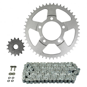 KIT CHAINE ADAPTABLE SUZUKI 800 VZ MARAUDER 1997>2004 530 15x48 (DIAM COURONNE 87/110/10.5) (DEMULTIPLICATION ORIGINE) -AFAM- 5400598038464