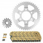 KIT CHAINE ADAPTABLE SUZUKI 1200 GSF N BANDIT 1996>2005 530 15x45 (DIAM COURONNE 76/100/10.5) (DEMULTIPLICATION ORIGINE) -AFAM- 5400598038761