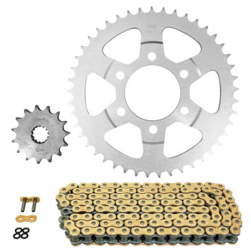 KIT CHAINE ADAPTABLE SUZUKI 1200 GSF N BANDIT 1996>2005 530 15x45 (DIAM COURONNE 76/100/10.5) (DEMULTIPLICATION ORIGINE) -AFAM- 5400598038761