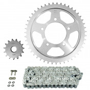 KIT CHAINE ADAPTABLE SUZUKI 650 GSF N BANDIT 2005>2006 530 15x47 (SANS ABS ) (DIAM COURONNE 87/110/10.5) (DEMULTIPLICATION ORIGINE) -AFAM- 5400598038044