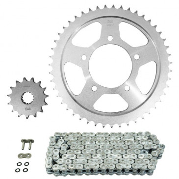 KIT CHAINE ADAPTABLE SUZUKI 650 GSF N BANDIT 2005>2006 530 15x47 (SANS ABS ) (DIAM COURONNE 87/110/10.5) (DEMULTIPLICATION ORIGINE) -AFAM- 5400598038044
