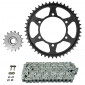 KIT CHAINE ADAPTABLE YAMAHA 600 FZ6 N FAZER 2004>2008 530 16x46 (DIAM COURONNE 110/130/10.25) (DEMULTIPLICATION ORIGINE) -AFAM- 5400598034589