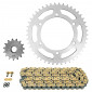 KIT CHAINE ADAPTABLE YAMAHA 660 XT R 2004>2016 520 15x45 (DIAM COURONNE 125/145/10.5) (DEMULTIPLICATION ORIGINE) -AFAM- 5400598034916