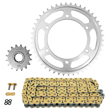 CHAIN AND SPROCKET KIT FOR YAMAHA 800 FZ8 N 2010>2016 525 16x46 (REAR SPROCKET Ø 130/150/10.5) (OEM SPECIFICATIONS) -AFAM- 5400598035159
