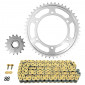 CHAIN AND SPROCKET KIT FOR YAMAHA 800 FZ8 S FAZER 2010>2016 525 16x46 (REAR SPROCKET Ø 130/150/10.5) (OEM SPECIFICATIONS) -AFAM- 5400598035173