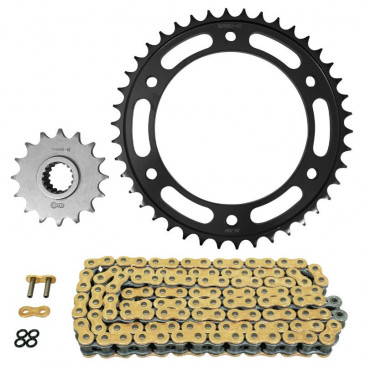 KIT CHAINE ADAPTABLE HUSQVARNA 900 NUDA R ABS 2012>2013 525 16x42 (DIAM COURONNE 140/168/10.25) (DEMULTIPLICATION ORIGINE) -AFAM- 5400598046810