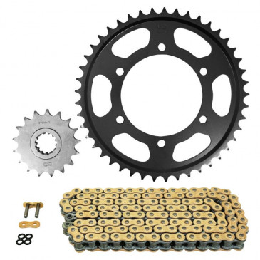 KIT CHAINE ADAPTABLE YAMAHA 1000 FZ1 N 2006>2015 530 17x45 (DIAM COURONNE 110/130/10.25) (DEMULTIPLICATION ORIGINE) -AFAM- 5400598035289