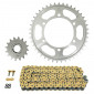 KIT CHAINE ADAPTABLE YAMAHA 700 TRACER 2016>2020 525 16x43 (DIAM COURONNE 110/130/10,25) (DEMULTIPLICATION ORIGINE) -AFAM- 5400598130397
