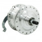 WHEEL HUB FOR MOPED PEUGEOT 103 -REAR- 36 spokes- WITH DRUM BRAKING PLATE + AXLE -SELECTION P2R-