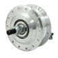 WHEEL HUB FOR MOPED PEUGEOT 103 -FRONT- 28 spokes- WITH DRUM BRAKING PLATE + AXLE -SELECTION P2R-