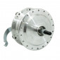 WHEEL HUB FOR MOPED PEUGEOT MBK 88/85 - Ø 100mm WITH DRUM BRAKING PLATE + AXLE -SELECTION P2R-