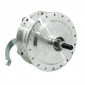 WHEEL HUB FOR MOPED PEUGEOT MBK 88/85 - Ø 100mm WITH DRUM BRAKING PLATE + AXLE -SELECTION P2R- 3700948187753