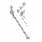 SIDE STAND FOR MOPED - PEUGEOT 103 SP, MVL- CHROMED TWISTED STEEL (LENGTH 340mm) -SELECTION P2R- 3700948116678