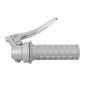 THROTTLE HANDLE FOR MOPED - VINTAGE GREY STEEL -SELECTION P2R- 3700948193952