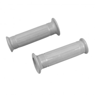 REVETEMENT POIGNEE ADAPTABLE CYCLO GRIS LISSE (L 115mm) (DIAM 22/24mm) (PAIRE) -SELECTION P2R-