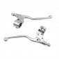 LEVERS KIT FOR MOPED - ALU POLISHED LONG M90 (PAIR) -SELECTION P2R-