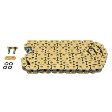 CHAIN FOR MOTORBIKE- AFAM 520 112 LINKS XS-RING HYPER REINFORCED GOLD(A520XHR2-G 112L)