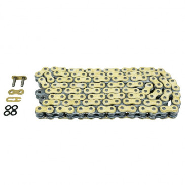 CHAIN FOR MOTORBIKE- AFAM 520 114 LINKS XS-RING REINFORCED PLUS GOLD (A520XRR3-G 114L)
