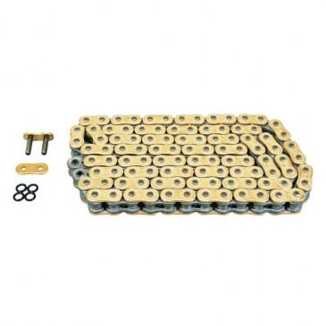 CHAIN FOR MOTORBIKE- AFAM 525 114 LINKS XS-RING HYPER REINFORCED GOLD (A525XHR3-G 114L)