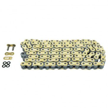 CHAIN FOR MOTORBIKE- AFAM 520 118 LINKS XS-RING REINFORCED PLUS GOLD (A520XRR3-G 118L)