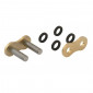 CHAIN QUICK LINK - FLAT HEAD RIVETING PIN 428 GOLD (CHAIN TYPE A428MX-G) (OEM SPECIFICATIONS) -AFAM-