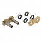 CHAIN QUICK LINK - HOLLOW RIVETING PIN 428 GOLD (CHAIN TYPE A428XMR-G) (OEM SPECIFICATIONS) -AFAM-