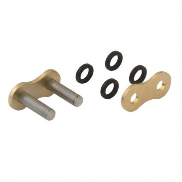 CHAIN QUICK LINK - FLAT HEAD RIVETING PIN 520 GOLD (CHAIN TYPE A520MR2-G) (OEM SPECIFICATIONS) -AFAM- 5414837158837