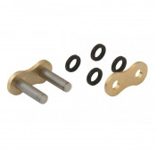 CHAIN QUICK LINK - FLAT HEAD RIVETING PIN 520 GOLD (CHAIN TYPE A520XRR3-G) (OEM SPECIFICATIONS) -AFAM-