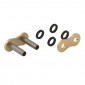 CHAIN QUICK LINK - HOLLOW RIVETING PIN 520 GOLD (CHAIN TYPE A520XHR2-G) (OEM SPECIFICATIONS) -AFAM- 5414837140122