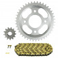 KIT CHAINE ADAPTABLE MASH 125 SEVENTY FIVE E4 2017>2020, CAFE RACER 2017>2019, SCRAMBLER 2017, SEVENTY 2017 428 13x42 (DEMULTIPLICATION ORIGINE) -AFAM- 5400598131585