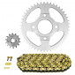 CHAIN AND SPROCKET KIT FOR BRIXTON 125 BX 2018> 14x47 - 428 (OEM SPECIFICATION) -AFAM-