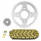 CHAIN AND SPROCKET KIT FOR BRIXTON 125 BX 2018> 14x47 - 428 (OEM SPECIFICATION) -AFAM- 5400598161759
