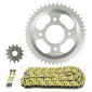 KIT CHAINE ADAPTABLE MASH 125 BLACK SEVEN 2017>2019 13x46 (DEMULTIPLICATION ORIGINE) -AFAM- 5400598131578