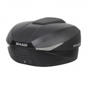 TOP CASE SHAD SH58X EXPANDABLE BLACK/CARBON 58Lt - WITH MOUNTING PLATE- (3 BOX IN ONE : 46/52/58) CAPACITY:2 FULL FACE) (L61xH27xP48cm) (D0B58206)