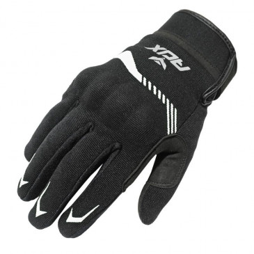GLOVES ADX SPRING/SUMMER VISTA WITH KNUCLE ARMORBLACK/WHITE EURO 12 (XXL) (APPROVED EN 13594:2015)