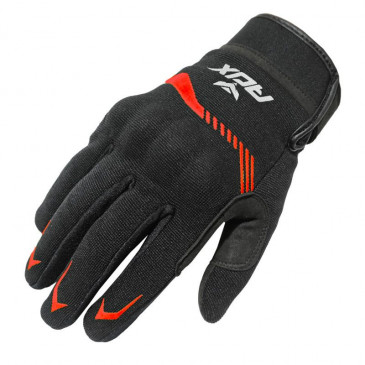 GLOVES ADX SPRING/SUMMER VISTA WITH KNUCLE ARMORBLACK/RED EURO 11 (XL) (APPROVED EN 13594:2015)