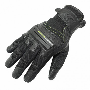 GLOVES-SPRING/SUMMER ADX VENTURA BLACK/YELLOW FLUO EURO 12 (XXL) (APPROVED EN 13594:2015) 3700948187234